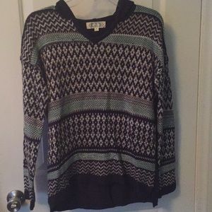 Argyle Sweater with Hood